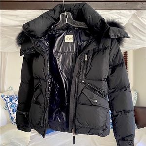 SAM down Jacket - REAL FUR - small